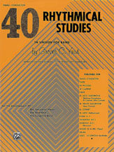 40 Rhythmical Studies Conductor band method book cover